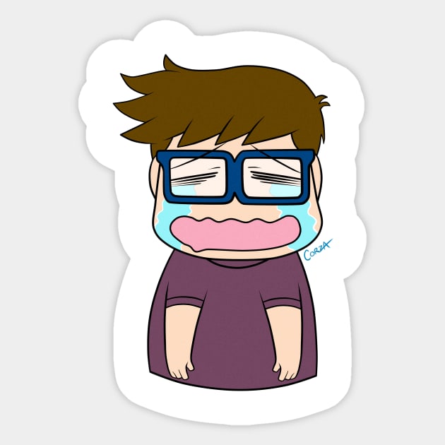 Corza having a cry Sticker by corzamoon